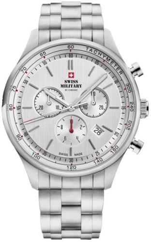 Swiss Military Herrklocka SM34081.02 Chrono Silverfärgad/Stål Ø42