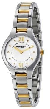 Raymond Weil Damklocka 5127-STP-00985 Raymond Noemia Vit/Gulguldtonat