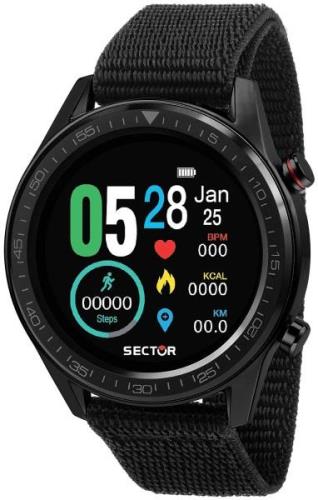 Sector Herrklocka R3251545002 S-02 LCD/Textil Ø46 mm