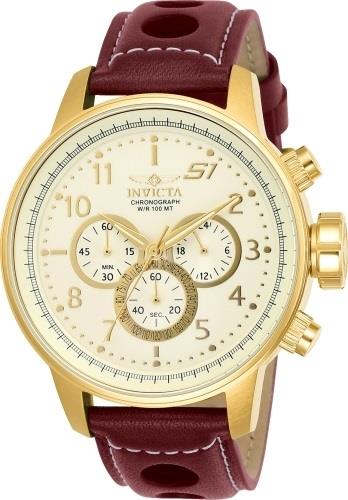 Invicta Herrklocka 24084 S1 Rally Antikvit/Läder Ø48 mm