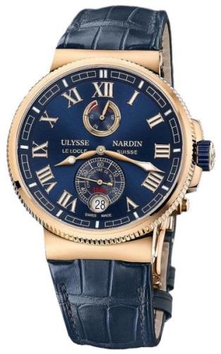 Ulysse Nardin Herrklocka 1186-126-43 Marine Collection Blå/Läder