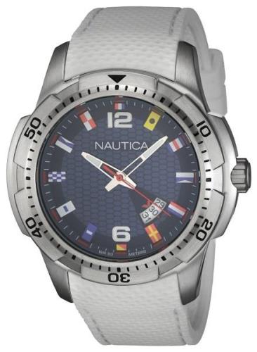 Nautica Herrklocka NAI13514G Analog Blå/Gummi Ø43 mm