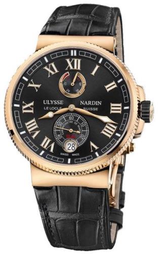 Ulysse Nardin Herrklocka 1186-126-42 Marine Collection Svart/Läder