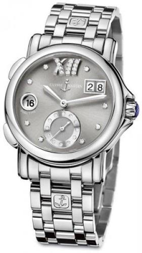 Ulysse Nardin Damklocka 243-22-7-30-02 Dual Time Lady Grå/Stål Ø37