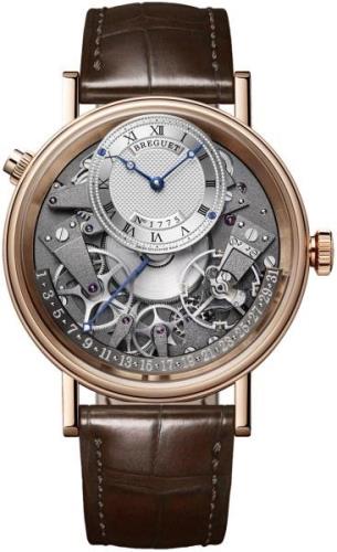 Breguet Herrklocka 7597BR-G1-9WU Tradition Silverfärgad/Läder Ø40