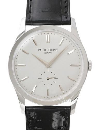 Patek Philippe Herrklocka 5196G/001 Calatrava Vit/Läder Ø37 mm