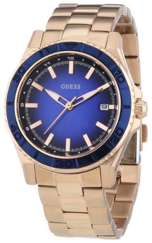 Guess Damklocka W0469L2 Mini Blå/Roséguldstonat stål Ø36 mm