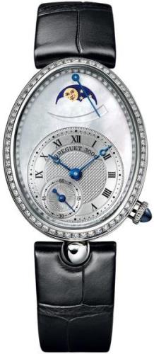 Breguet Damklocka 8908BB-52-964-D00D3L Reine De Naples Svart/Läder