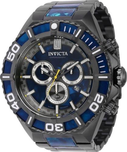 Invicta Herrklocka 40208 Jason Taylor Blå/Stål Ø60 mm