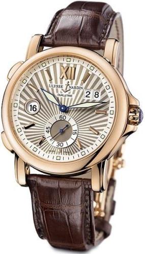 Ulysse Nardin Herrklocka 246-55-30 Dual Time Silverfärgad/Läder