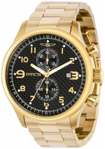 Invicta Herrklocka 38026 Specialty Svart/Gulguldtonat stål Ø48 mm