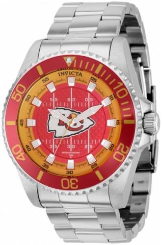 Invicta Herrklocka 36945 Nfl Röd/Stål Ø47 mm