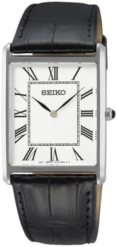 Seiko Damklocka SWR049P1 Essentials Vit/Läder 38.2x27.9 mm
