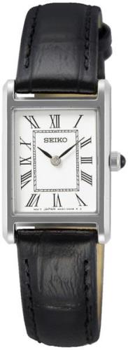 Seiko Damklocka SWR053P1 Essentials Vit/Läder 28.4x18.9 mm