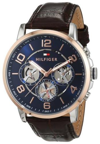 Tommy Hilfiger Herrklocka 1791290 Keagan Blå/Läder Ø44 mm