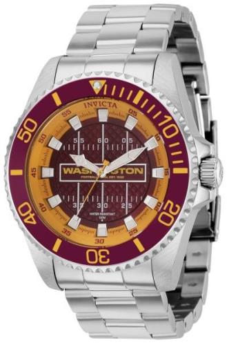 Invicta Herrklocka 36943 NFL Röd/Stål Ø47 mm