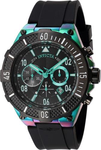 Invicta Herrklocka 40501 Aviator Svart/Gummi Ø50 mm