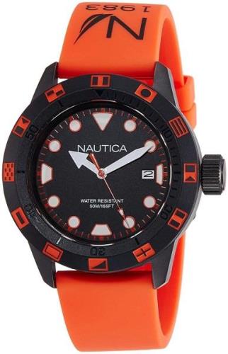 Nautica Herrklocka NAI10077G Nsr Svart/Gummi Ø44 mm