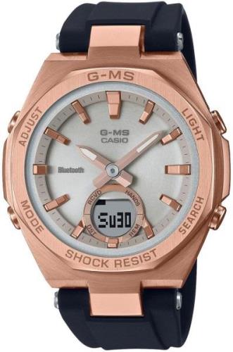 Casio Damklocka MSG-B100G-1AER Baby-G Silverfärgad/Gummi Ø37.2 mm