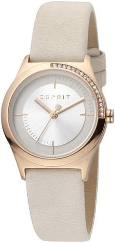 Esprit Damklocka ES1L116L0055 Silverfärgad/Läder Ø30 mm