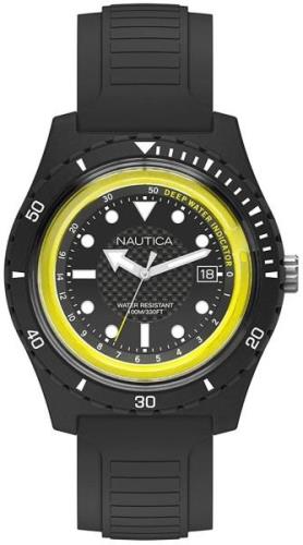 Nautica Herrklocka NAPIBZ001 Svart/Gummi Ø46 mm