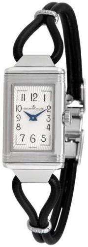 Jaeger LeCoultre Damklocka 3268520 Reverso Silverfärgad/Läder