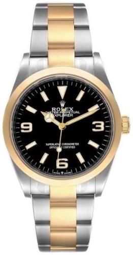 Rolex Herrklocka 124273-0001 Explorer Svart/18 karat gult guld Ø36 mm