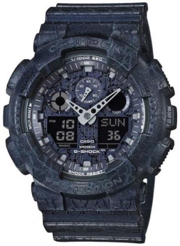 Casio Herrklocka GA-100CG-2AER G-Shock Blå/Resinplast Ø51.2 mm