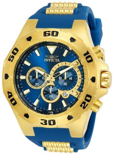 Invicta Herrklocka 24681 Pro Diver Blå/Gulguldtonat stål Ø52 mm