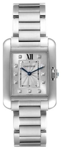 Cartier Damklocka W4TA0004 Tank Anglaise Silverfärgad/Stål