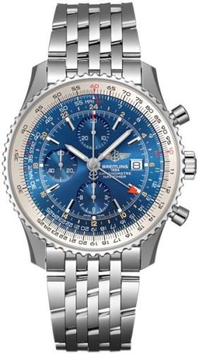 Breitling Herrklocka A24322121C1A1 Navitimer Gmt Blå/Stål Ø46 mm