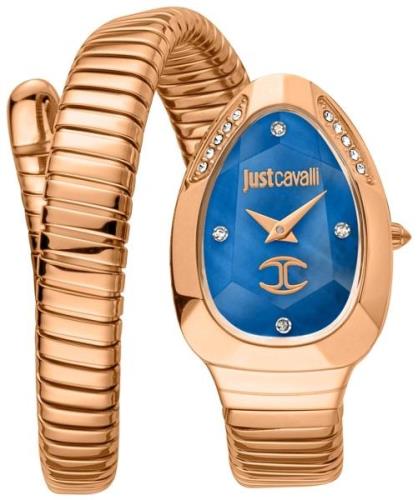 Just Cavalli Damklocka JC1L229M0055 Signature Blå/Roséguldstonat