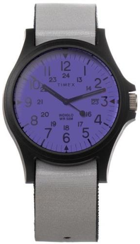 Timex Herrklocka TW2V14500LG Lila/Textil Ø40 mm