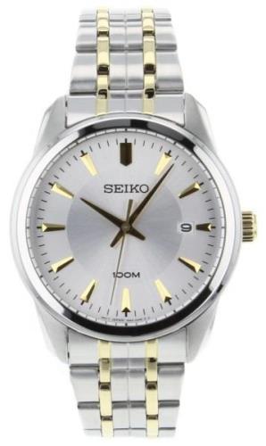 Seiko Herrklocka SGEG07P1 Dress Silverfärgad/Gulguldtonat stål