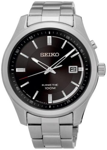 Seiko Herrklocka SKA719P1 Kinetic Svart/Stål Ø42.3 mm