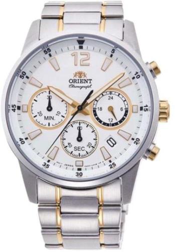 Orient Herrklocka RA-KV0003S10B Sport Chrono Vit/Stål Ø42 mm