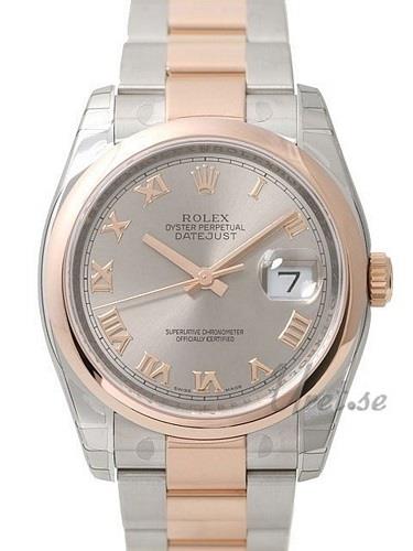 Rolex Herrklocka 116201-0090 Datejust Gold/Steel Silverfärgad/18