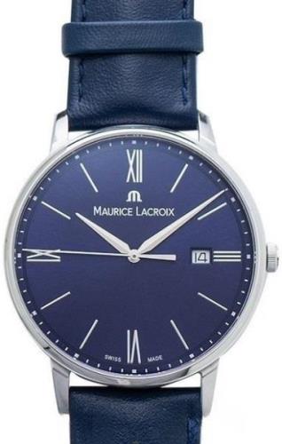 Maurice Lacroix Herrklocka EL1118-SS001-410-1 Eliros Date Blå/Läder