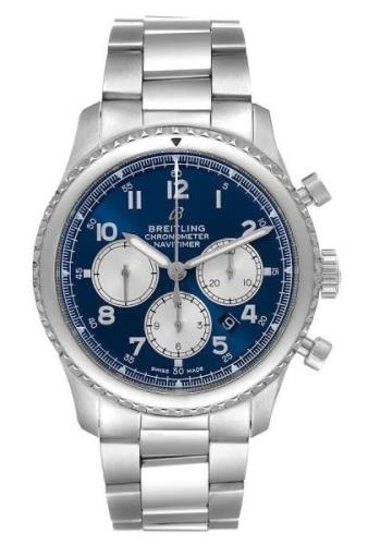 Breitling Herrklocka AB0117131C1A1 Navitimer Chronograph Blå/Stål