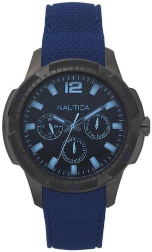 Nautica Herrklocka NAPSDG004 Multifunction Svart/Gummi Ø46 mm