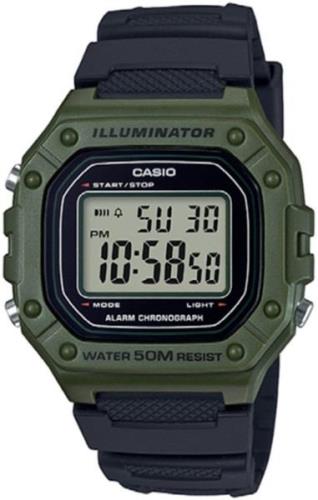 Casio Herrklocka W-218H-3AVEF Collection LCD/Resinplast