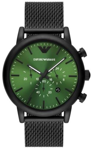 Emporio Armani Herrklocka AR11470 Luigi Grön/Stål Ø46 mm