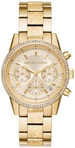 Michael Kors Damklocka MK6597 Ritz Gulguldstonad/Gulguldtonat stål