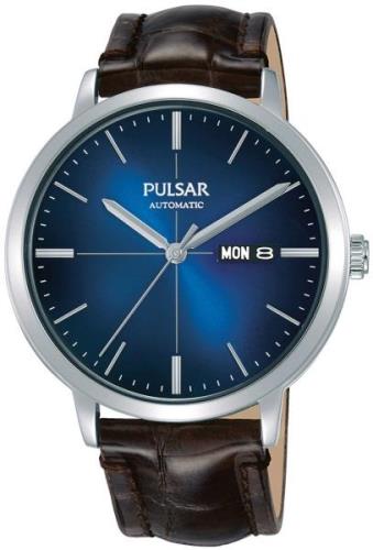 Pulsar Herrklocka PL4043X1 Blå/Läder Ø42 mm