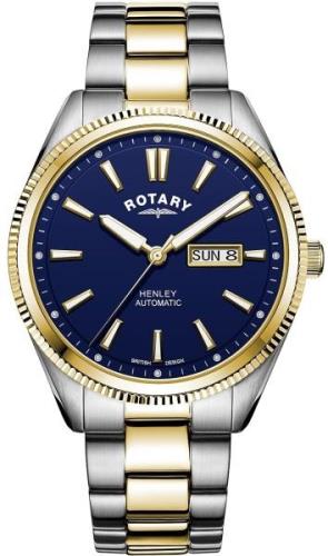 Rotary Herrklocka GB05381/05 Henley Blå/Stål Ø42 mm