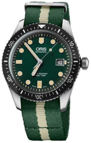 Oris Herrklocka 01 733 7720 4057-07 5 21 24FC Diving Grön/Stål Ø42