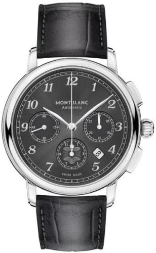 Montblanc Herrklocka 118515 Star Grå/Läder Ø42 mm