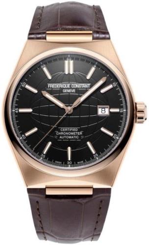 Frederique Constant Herrklocka FC-303B4NH4 Highlife Svart/Läder Ø41