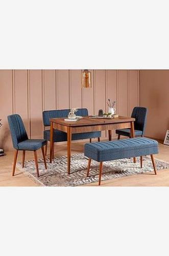Set med bord och stolar (5 delar) - Mina