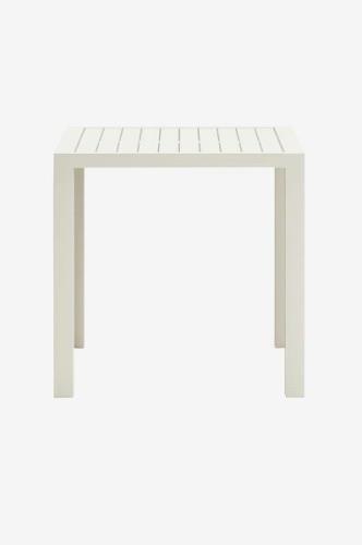 Kave Home - Matbord Culip, 77 x 77 cm - Vit - Matbord utomhus - Från H...